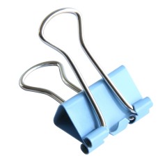 得力 15mm小号彩色金属长尾夹票8556夹燕尾夹试卷夹办公专用60个