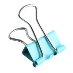 得力 15mm小号彩色金属长尾夹票8556夹燕尾夹试卷夹办公专用60个