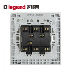 TCL罗格朗开关插座品牌K5系列三开双控墙壁开关面板