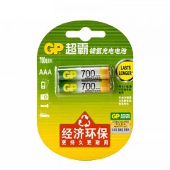 GP超霸 7号电池七号镍氢充电电池 2节