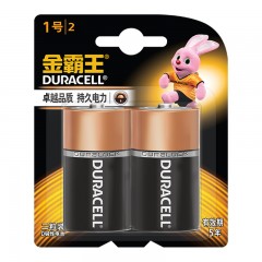 金霸王 电池碱性大号电池2粒装 1号