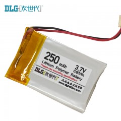 次世代 3.7V  聚合物锂电池 LP502030-250mAh