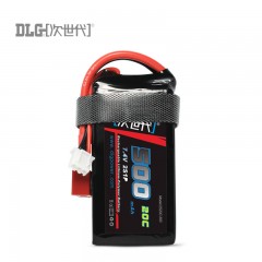 次世代 航模电池500mAh 7.4V  2S20C-200T