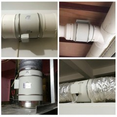 鸿冠 圆形管道风机10寸强力抽风机 HF-250P
