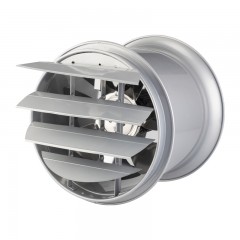 家来宝 排风扇工业圆筒抽风机百叶窗换气扇 14寸强圆带百叶