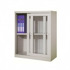 黎缘 铁皮柜档案柜矮柜玻璃文件柜 LY-TPG018