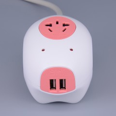 正泰创意智能插座2.1A排双USB接线板拖线板排插  NEA3-0031U-1.5米