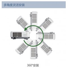 NEC 超短焦高亮度投影机 HLD固态光源投影少蓝光光色域 CU4300XD