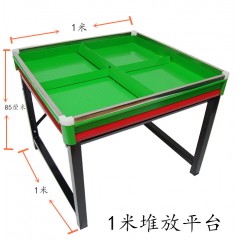 国产 金属钢制四方形蔬菜水果店堆头展示架平台中岛码放货物架子