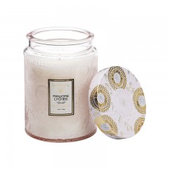 VOLUSPA Japonica山茶花系列 大小浮雕玻璃杯 香薰蜡烛