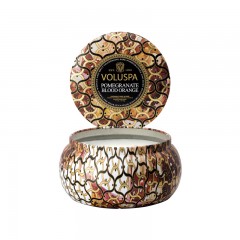 VOLUSPA Noir黑色家居系列-金属 双烛芯装饰罐 香薰蜡烛