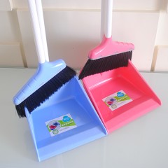 茶花扫把簸箕套装组合塑料家用加厚扫地扫帚畚箕笤帚软毛小号