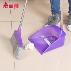 美丽雅 紫旋风扫把畚斗组合 簸箕套装 不锈钢杆扫地卫生间笤帚扫帚