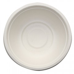 舒润  一次性可降解大纸碗 155mm 500ml 10只