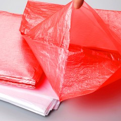 宜洁 一次性桌布加厚塑料台布长方形方桌圆桌酒店婚庆白色红色10张