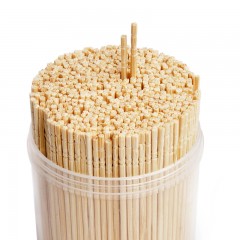 宜洁 3筒装一次性竹牙签单头餐用细牙签卫生酒店竹牙签剔牙 1740只