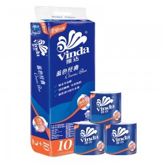 维达 纸巾卷筒纸厕纸128克有芯卫生纸3层V4146 -2提24卷