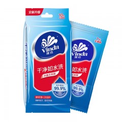 维达  湿巾vw1020洁肤去菌独立量贩装3包* 10片/包+5片