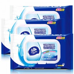 维达 卫生湿巾湿纸巾40片/包*4包整箱家庭套装洁厕纸