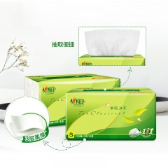 心相印 抽纸整箱批发家庭装心心相印婴儿面巾餐巾纸巾卫生纸抽24包