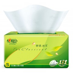 心相印 抽纸整箱批发家庭装心心相印婴儿面巾餐巾纸巾卫生纸抽24包