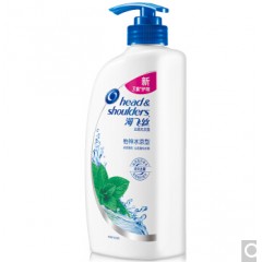 海飞丝 去屑护肤洗发水怡神冰凉型750ml（洗发露 新老包装随机）