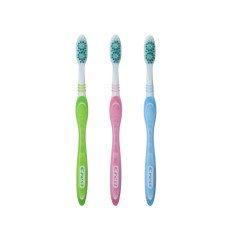 佳洁士 外柔内刚牙刷软毛6支 crest杯型磨圆刷毛背部舌苔清洁