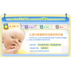 佳洁士 儿童4-24月01岁2岁婴幼儿牙刷1支装 crest小宝刷进口