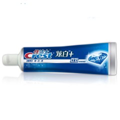 佳洁士 炫白+双效牙膏120-180g crest美白牙齿mica凉薄荷洁齿
