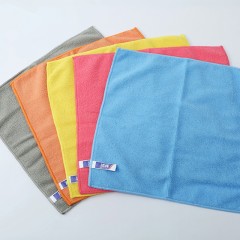 洁成 加厚抹布洗碗布超细纤维吸水不掉毛不沾油家务厨房5条