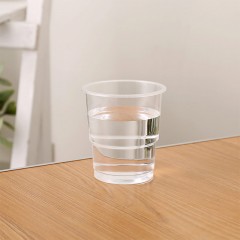 洁成 一次性杯子塑料杯加厚批发家用小号航空杯透明杯60只210ml