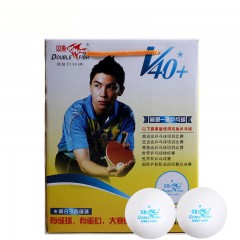 双鱼 乒乓球 v40+mm展翅一星乒乓球100个装 ABS高分子新材料训练球