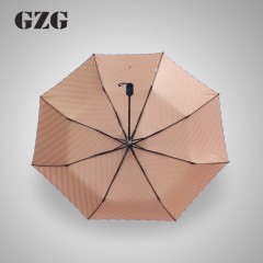 GZG 糖果条纹雨伞折叠晴雨伞防晒防紫外线女创意三折伞