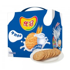 优冠 饼干牛奶香脆原味1000g早餐下午茶零食礼盒礼包吃货礼物