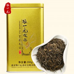 张一元 花茶 茶叶 茉莉花茶叶 罐装茉莉毛尖200g