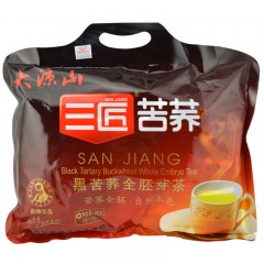 三匠 黑苦荞全胚芽茶500g/袋 四川凉山荞麦茶