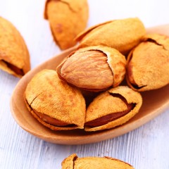 百草味 休闲零食手剥开口奶油味巴旦木扁桃仁100g年货坚果干果小吃