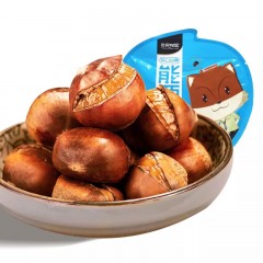 三只松鼠 开口板栗甘粟仁120gX5袋 粟子带壳板栗零食