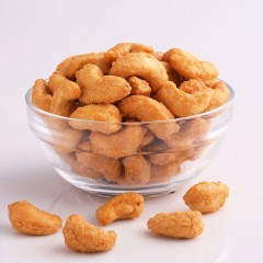 三只松鼠 炭烧腰果185gx2袋坚果零食炭烧盐焗腰果仁