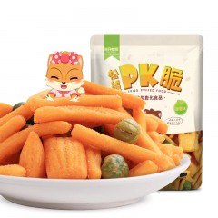 三只松鼠 pk脆零食松鼠pk脆105g原香味混合果仁薯条什锦豆子马铃薯
