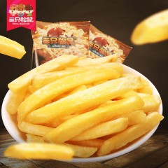 三只松鼠 膨化零食美式大袋子原味薯条75g非薯片