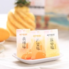 三只松鼠 零食芒果菠萝黄桃味什锦果肉小布丁果冻360g果味果冻