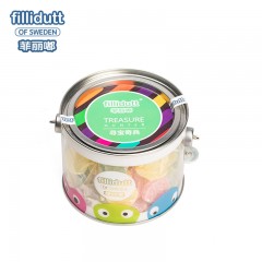 fillidutt/菲丽嘟 瑞典钱币糖200g罐装水果味软糖 儿童糖果礼物