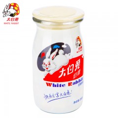 大白兔 牛奶瓶装原味奶糖258g 玻璃奶瓶 儿童礼物