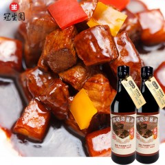 冠生园 好伴牌 露晒浓酱油 508ml*2瓶组合 玻璃瓶装