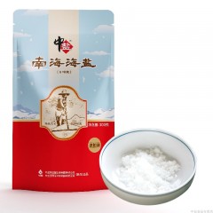 中盐 未加碘南海海盐300g/袋天然海盐家用食用盐无抗结剂