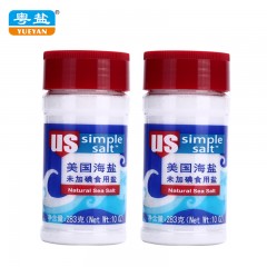 粤盐牌 283克 未加碘 美国海盐 高端进口调料盐