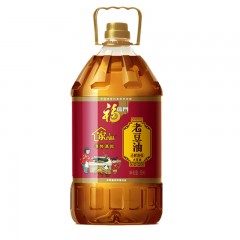 福临门 非转基因老豆油5L 中粮物理压榨纯大豆油 东北笨榨纯黄豆油