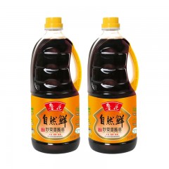 鲁花 自然鲜炒菜香酱油1L*2瓶非转