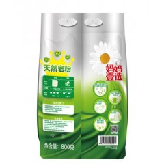 妈妈壹选 银装天然洗衣皂粉800g香肥皂粉袋装
